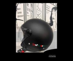 CASCO DIEFFE DEMIJET NERO OPACO CON VISIERA