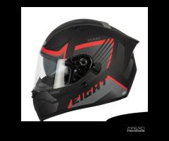 casco integrale S441 VENGE PINLOCK Nero Rosso