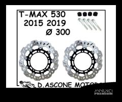 COPPIA DISCHI MAGGIORATI TMAX 2015 2019 Ø 300 CON