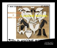 KIT CARENE BIANCO LUCIDO TMAX 530 2015 2016 27 PZ