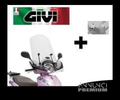 PARABREZZA GIVI 1125A + ATTACCHI HONDA SH MODE 125