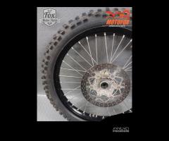 RUOTA ANTERIORE YAMAHA YZ YZF 21 nera con crepa