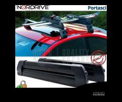 PORTASCI per Auto NORDRIVE NERO 4 Sci 2 Snowboard