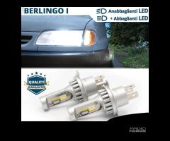 LAMPADINE LED H4 per CITROEN BERLIGO 1 6500K 8000L