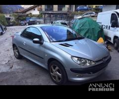 Ricambi Peugeot 206 CC 2002 1600cc benzina NFU