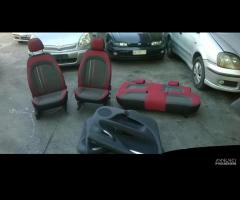 Sedili Fiat Punto Evo 2012 5 porte grigio/rosso