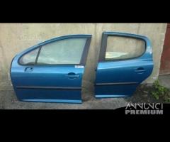 Ricambi Peugeot 207 07 5 porte grigio e blu chiaro - 6