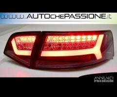 Coppia Fanali posteriori neri a led AUDI A6 4F