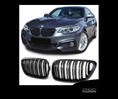 Coppia griglie Nere doppie nere lucido BMW SERIE 1