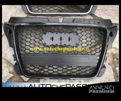 Griglia calandra Audi A3 8P 08 12 RS3 look nera