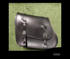 BORSA LATERALE SENZA BULLONI PER MOTO CUSTOM