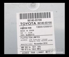 NAVIGATORE TOYOTA Yaris Serie 86140-0D100 (14>16) - 10