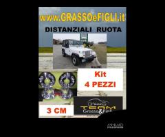 KIT 4 Distanziali Ruota For Jeep WRANGLER YJ 1993