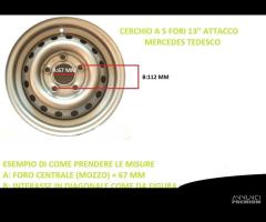 Cerchio x rimorchi e carrelli, 5.5j x14 -67x112