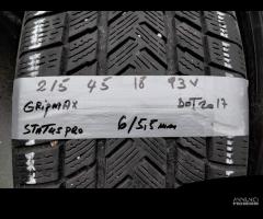 4 gomme usate gripmax invernali 215 45 18 93v