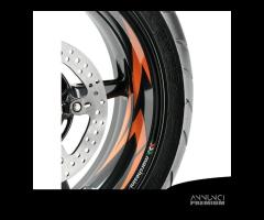 Adesivi arancioni per cerchi a 5 razze KTM