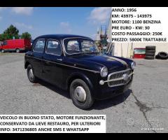 Fiat 1100 103 1956 Da Lieve Restauro