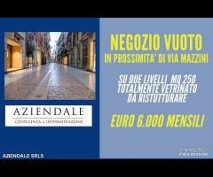 NEGOZIO VUOTO VICINANZE VIA MAZZINI