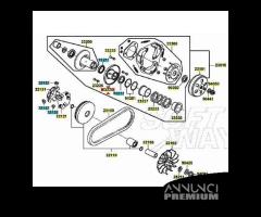 Semipuleggia condotta mobile scooter Kymco 125 150