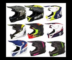 CASCO MOTO CROSS SHOT FURIOUS FLUO Tutte le taglie