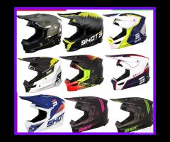 CASCHI MOTOCROSS SHOT FLUO FURIOUS diverse taglie