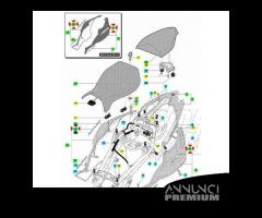 Decalco del fianchetto sottosella per MV Agusta Br - 3