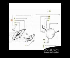 Fanalino posteriore Piaggio Vespa 50 FL FL2 HP N - 4