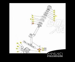 Perno sospensione forcella anteriore Piaggio Ape C - 3