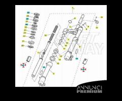 Catadiottro laterale forcella per Yamaha - 5HEH511