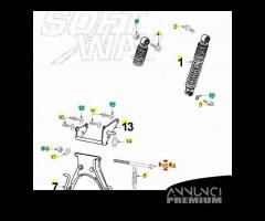 Perno cavalletto centrale per Peugeot Speedfight E - 5