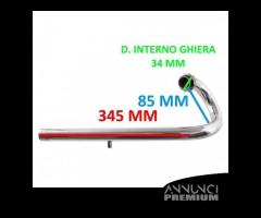 Curva marmitta laterale destra da 30 mm con ghiera