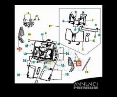 Coppia presa d'aria per Keeway outlook 125 - 150 -