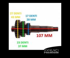 Albero primario per Itom 3 marce da 17 23 27 denti