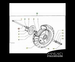 Asse ruota Piaggio NRG NTT Gilera Storm Typhoon