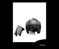 CASCO MOTO SCOOTER CON MENTONIERA STACCABILE NERO