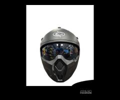 CASCO MOTO SCOOTER CON MENTONIERA STACCABILE NERO