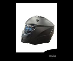 CASCO MOTO SCOOTER CON MENTONIERA STACCABILE NERO