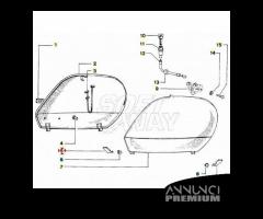 Cerniera anteriore sportello destro Vespa PK FL