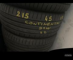 Gomme seminuove 215 45 17 continetal