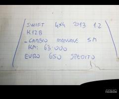 Cambio manuale 5m swift 4x4 2013 1.2 k12b