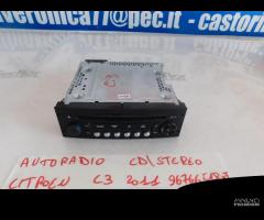 96766518XT Autoradio CD/Stereo Citroen C3 2011 - 1