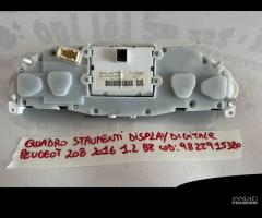 quadro strumenti  digitale peugeot 9822915380 - 2