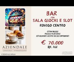 BAR CON SALA SLOT IN CENTRO A ROVIGO