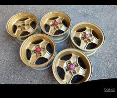 5 Cerchi Originali Abarth Cromodora Da 13 Gold Oro