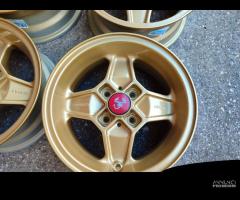 5 Cerchi Originali Abarth Cromodora Da 13 Gold Oro