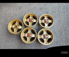 5 Cerchi Originali Abarth Cromodora Da 13 Gold Oro