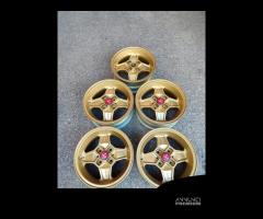 5 Cerchi Originali Abarth Cromodora Da 13 Gold Oro - 6