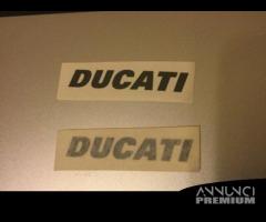 Adesivo originale ducati argento chiaro e scuro