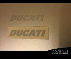 Adesivo originale ducati argento chiaro e scuro