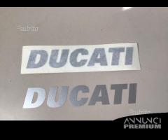 Adesivo originale ducati serbatoio grigio chiaro